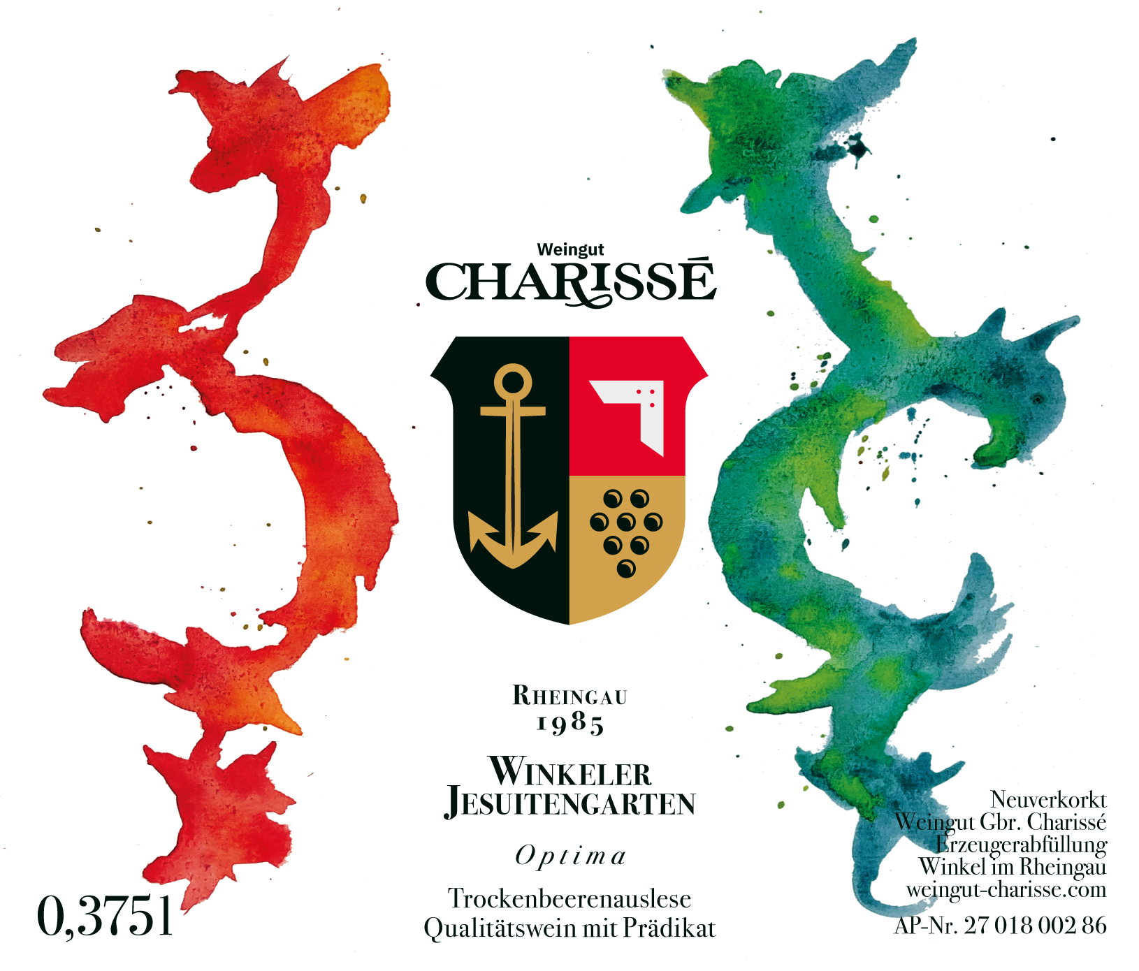 1985er Winkeler Jesuitengarten - Optima Trockenbeerenauslese – Bild 2